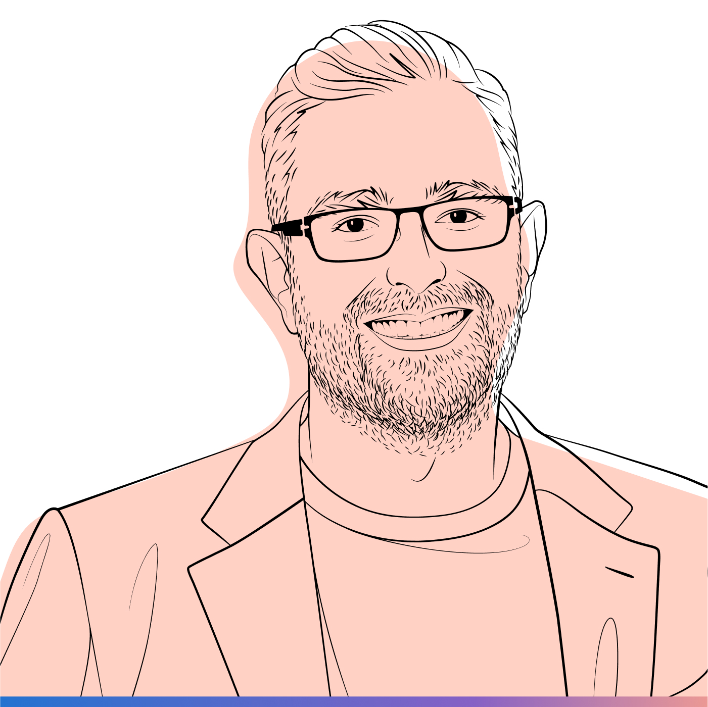 AI Revolution | Illustrated headshot of Azeem Azhar